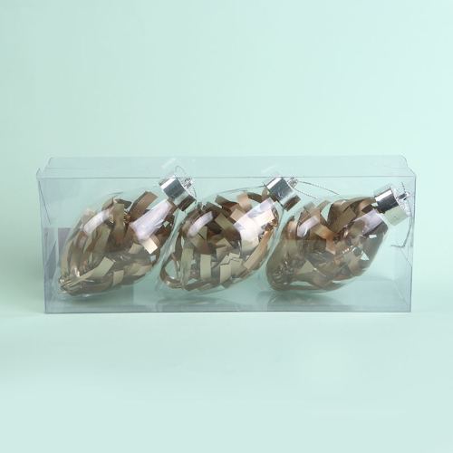 High Quality Xmas Ball Gift Glass White Christmas Baubles Set