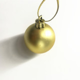 Wholesale high quality Gold glass Christmas Ball Baubles for Christmas ornament