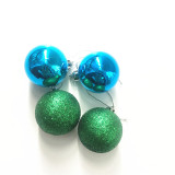 Wholesale colourful clear 2016 glass christmas ball
