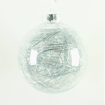 Wholesale custom glass transparent Christmas tree Ornaments ball supplier