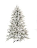 Full Density 7ft Green PVC PE Christmas Tree with Metal Stand for Indoor and Outdoor Use