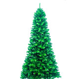 Decorated Giant Pine Needle Green 7.5ft PE Mixed PVC Christmas Trees