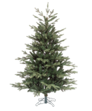 6ft PVC PE Mixed Hinged Christmas Tree with White Snow Branch Tips and Pine Cone Metal Stand