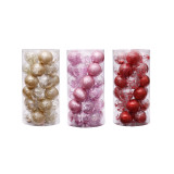 16Pcs Hot Sell Box Packed Christmas Ball Sets For Xmas Holiday Decoration Bauble Products Supply