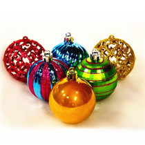 Hot selling Sparkly electroplated bright Christmas decoration Ball for ornaments