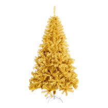 Hot Pre-lit Artificial PE PVC Christmas Tree with Warm White LED Lights