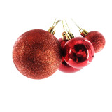 Bouncy Printed Lighting Glitter Led Christmas Ball