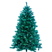 4Ft 5Ft 6Ft 7Ft 8Ft Led Prelit PE Christmas Trees with Pine Cones and Red Berries