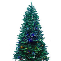 10Ft 11Ft 12Ft White Artificial Tinsel Metal Stand PE Mixed PVC Christmas Trees