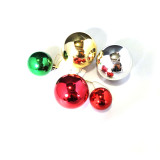 Bouncy Printed Lighting Glitter Led Christmas Ball