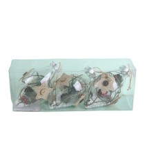 2021 New Product Silver And White Clear Christmas Tree Ornament