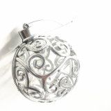 Wholesale siver giant outdoor Christmas Baubles for Christmas ornament