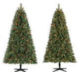 Collapsible Outdoor Wire Musical Christmas Tree With Lights