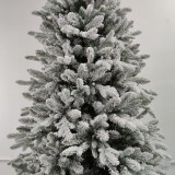 Manufacturer Supply 8ft Realistic Artificial PE PVC Christmas Tree with Snow and Metal Base