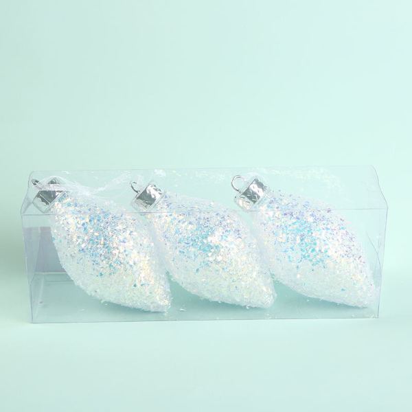 60Mm Shatterproof Clear Plastic Christmas Ball Ornaments Xmas Balls Baubles Set With Stuffed Delicate Decorations