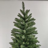 New Hot Sale Prelit 8ft Hinged PVC Christmas Tree with Lights and Metal Stand