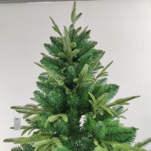Custom Size 6ft 7ft 8ft Green PE PVC Christmas Tree with Metal Base