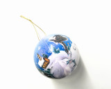 Wholesale high quality white acrylic printing Christmas Balls for Christmas ornaments