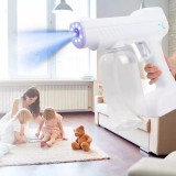 2600mAh Home Use Machine Rechargeable Electrostatic Battery Sanitation Blue-ray Custom Disinfection Nano Spray Gun