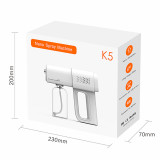 Handheld Battery Operated Nano Gun Wireless Electric Automatic Atomizing Fogger Disinfection Spray Machine