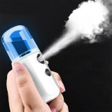 Mobile Humidifier Air Purifier Nano Sprayer Handy Mist Facial Moisturizing Hand Disinfection Alcohol