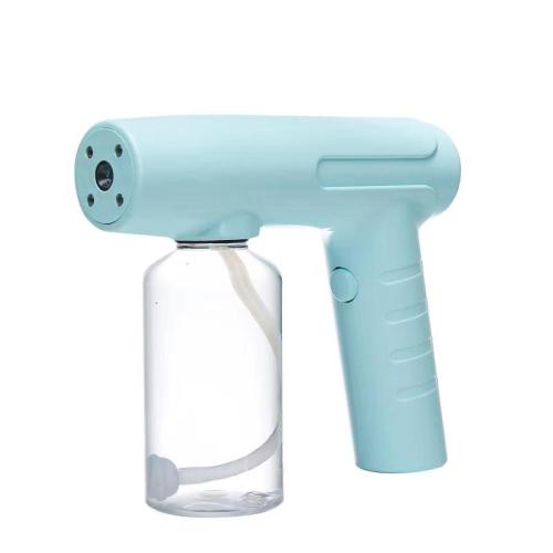 Nano Electric Mist Sprayer Portable Mini Handheld Trigger Blue Light Steam Spray Gun Type