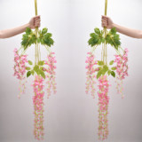 Wedding simulation decoration Wisteria living room Douban flower plastic rattan artificial flower factory