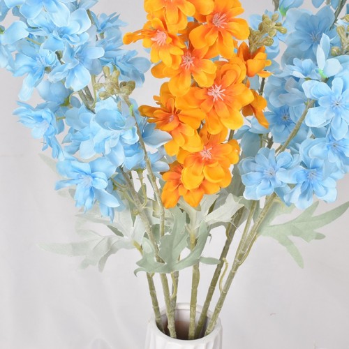 wedding decorative flowers Imperial Larkspur Blend flower long stems Artificial Delphinium