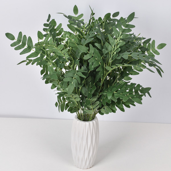 Home decoration 5 Robinia pseudoacacia leaves artificial leaf bouquet factory wholesale