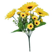 Factory Wholesale Artificial Cheap Decorative Flowers Sunflowers Crafting Artificial Flower