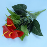 Hot Selling Artificial Plants And Flowers In Bulk Plastic Cheap Wholesale Artificial Flowers With Leaves
