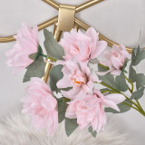European style  plant peony home table decoration piece artificial bouquet of five-headed peony
