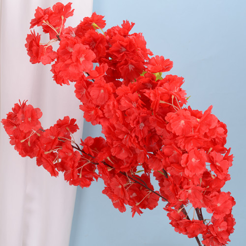 Artificial Sakura Cherry Blossom Branch Centerpiece Cherry Blossoms Decorative Tree Branches For Sale