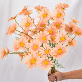 Simulated Dutch chrysanthemum European style sunflower wedding road floral arrangement home decoration stage set silk flowers