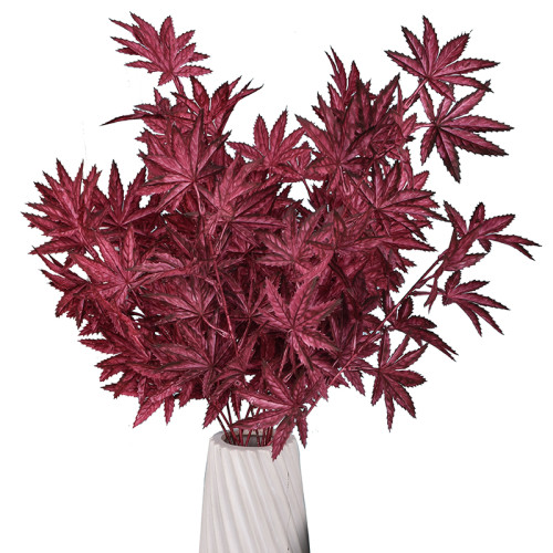 Artificial Flowers  2021 High Quality  Artificial Plants For Home DecorationSimulated Maple leaf