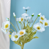 2021 Modern Home Decoration Artificial Silk Flowers Corn Poppy Flower For Wedding Decoration