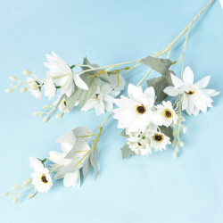 Hot Selling Wedding Flower Art Advanced Material High Quality Artificial Flower Silk Flower Dahlia For Home Decoration