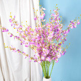 Direct Selling Home Decor Indoor Plastic Flowers for centerpieces decoration for wedding Artificial Flowers Orchid