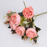 Emulation of peony bouquets European - type artificial flower bud core cross-border decorative home flower manufacturers wholesa