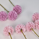 Hot Sale Silk Cloth Retro Artificial Flower Spheres Table Single Head Chrysanthemum Interior Decoration Flowers Decoration