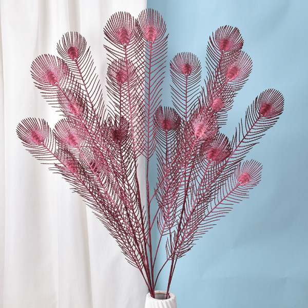 High Quality  Restaurant Decoration Flower Decoration Gift Peacock Tail Exquisite Flower Decoration Artificial