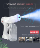 New Arrival Wireless 800ml Fogging Uv Atomizer Santizer Alchohol Disinfection Steam Nano Spray Gun