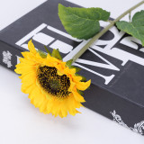 2021Manufacturers wholesale single head artificial touch sunflowers for home decoration