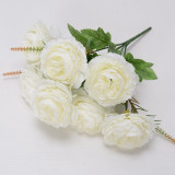 The factory wholesale seven seven head of foreign peony bouquet artificial flower wedding hotel props row modeling