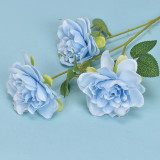 2021 Wedding Flower Wall Decorative Silk Artificial Gardenia Hot Sale Multicolor Artificial Gardenia Silk Flower