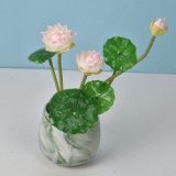 2021 Modern Home Interior Decoration Artificial Lotus Flowers Wedding Backdrop Artificial Flower Lotus
