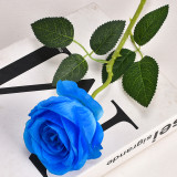 Sell multi color silk material rose real touch silk bulk artificial flower wedding home decoration manufacturers wholesale