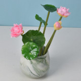 2021 Modern Home Interior Decoration Artificial Lotus Flowers Wedding Backdrop Artificial Flower Lotus