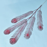 Manufacturers wholesale five forks of plastic phoenix tail simulation peacock tail wedding road flower decoration