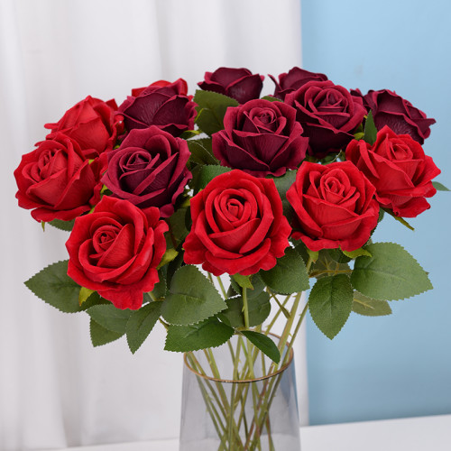 Best Selling Cheap Wholesale Artificial Flowers Table Decoration Bouquet Home Decor Artificial Flower Rose Wedding